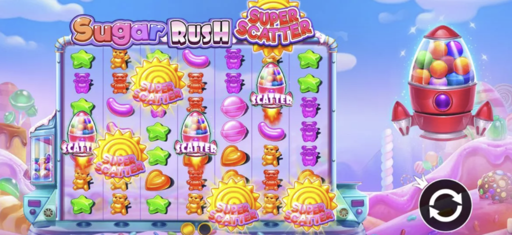 Machine à sous Sugar Rush Super Scatter